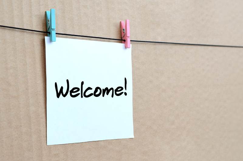 welcome sign